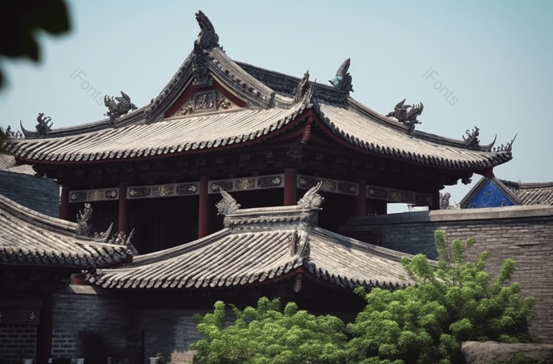中国寺庙古典建筑屋檐外景,高清,摄影图,摄影图片,图片大全,摄影图免费下载